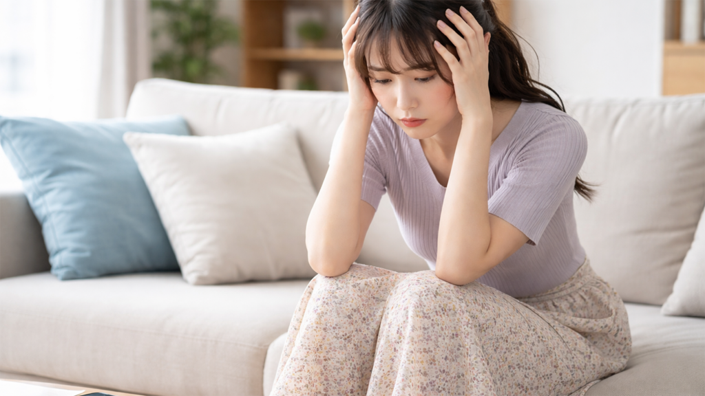 彼氏の浮気に悩んでいる女性