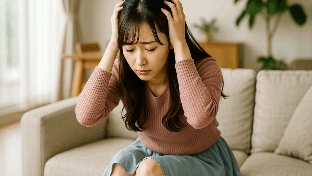 悩んでいる女性