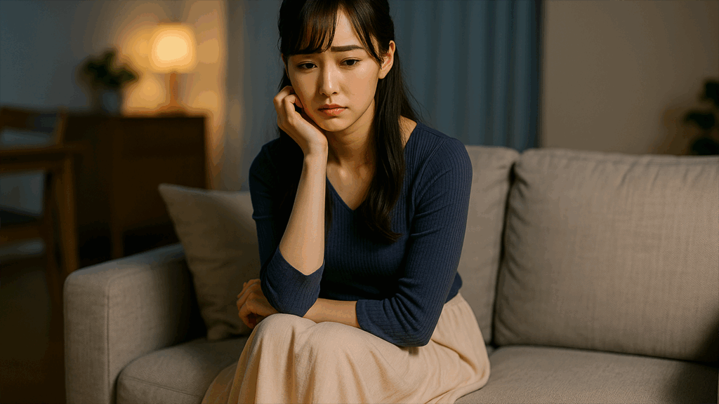 悩んでいる女性