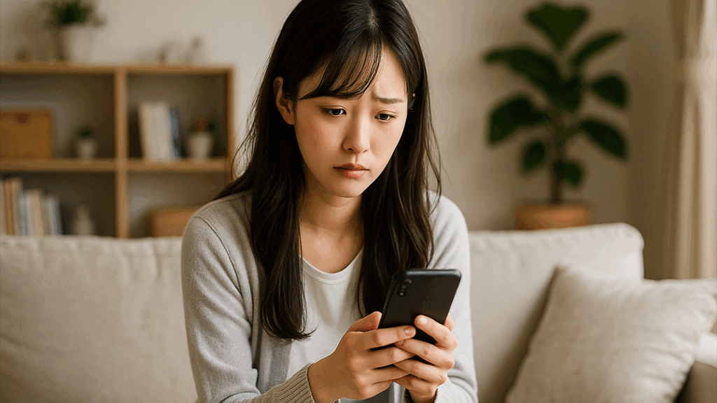 悩んでいる女性