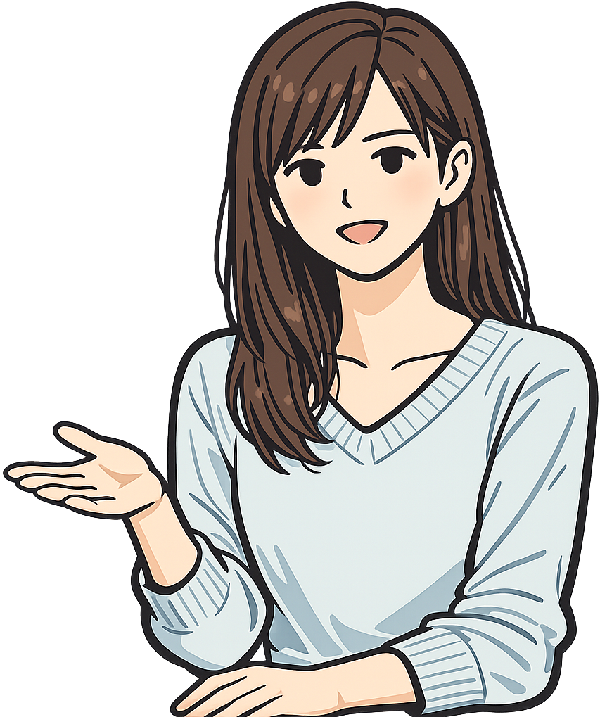 穏やかに話しかけている女性